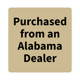 Purchased from an Alabama Dealer